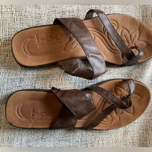 BOC Womens Brown Size 9 Slip on Sandals